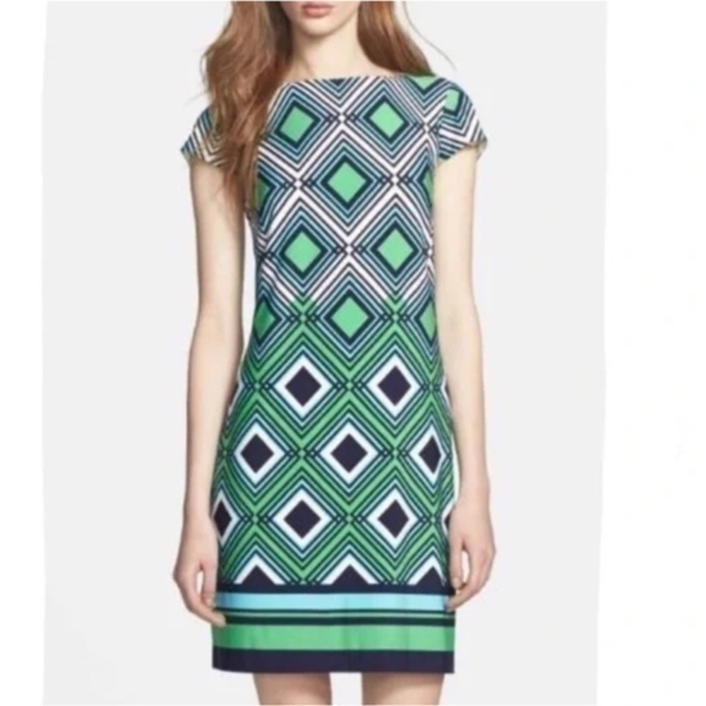 JESSICA HOWARD geometric shift dress
